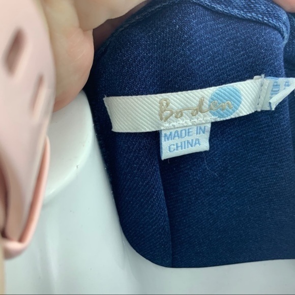 Boden denim pull over 3/4  sleeve dress 6p - Picture 9 of 11